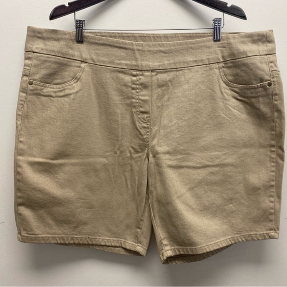 4 for $25 💜George Tan Bermudas Relaxed Fit Cotton Blend Size 22W